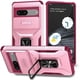 thumbnail image 1 of Funda Armada para Google Pixel 7 con Tapa Deslizante y Soporte Magnético Giratorio Rosa, 1 of 5