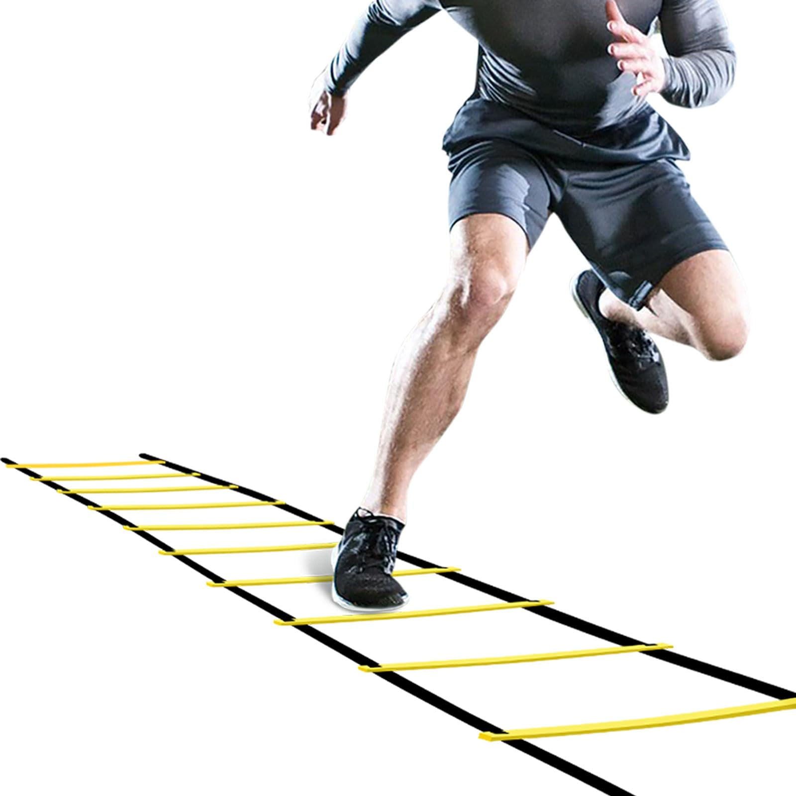 Escalera De Agilidad Ghb Pro Para Entrenamiento De Agilidad, 12 Peldaños, 6 M, Con Bolsa