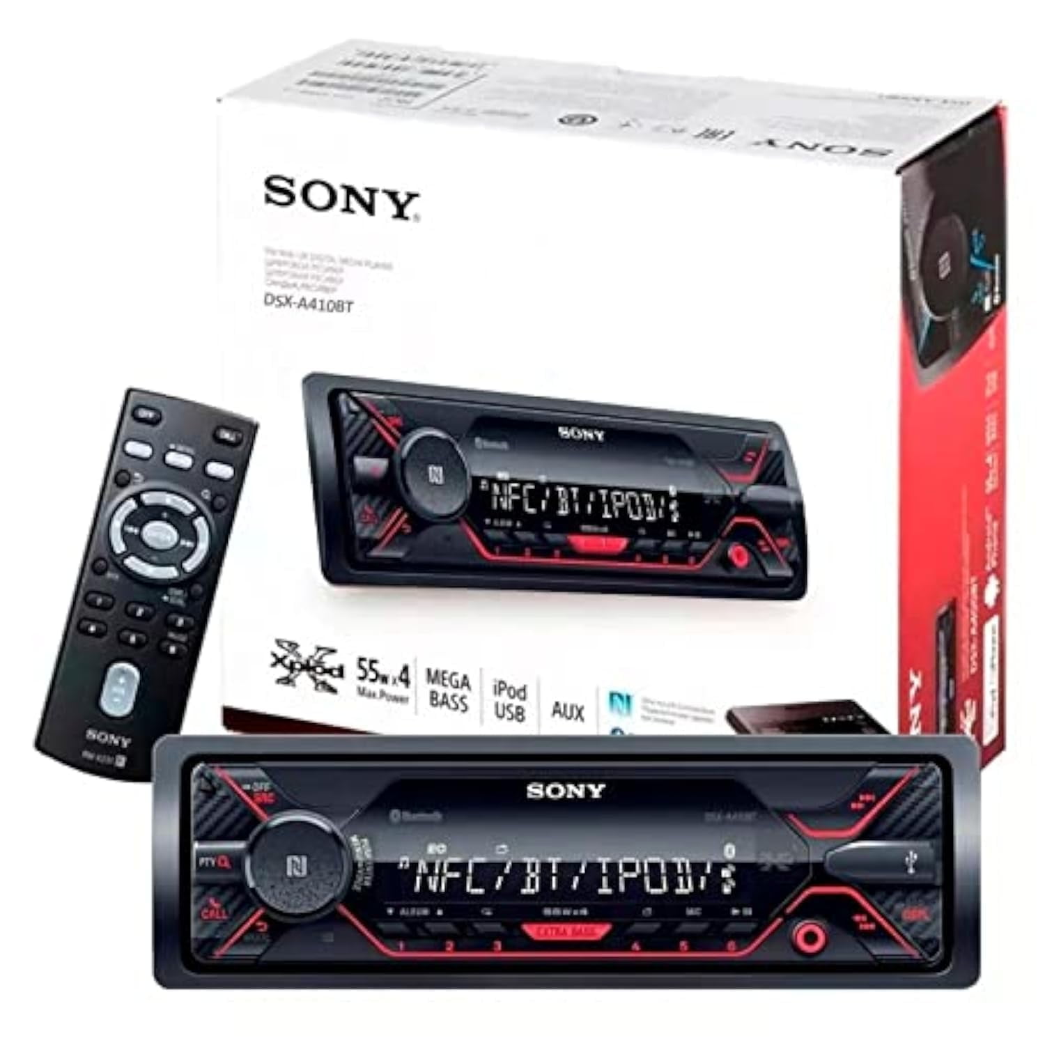 Receptor Multimedia Usb Aux Bluetooth Dsx-a410bt Para Coche Sony Dsx-a410bt