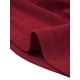 thumbnail image 5 of INSPIRE CHIC Top de Malla de Halloween para Mujer de Manga Larga Sólida con Cuello Simulado Panel Transparente con Fruncido Lateral M Rojo, 5 of 6