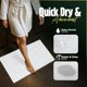 thumbnail image 4 of Alfombra de baño Pearl Linens, 100% algodón, 50 x 75 cm, 6 unidades, color blanco, 4 of 8