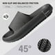 thumbnail image 2 of Soft Sole Women's Indoor Pillow Slides - Comfortable Open Toe Bathroom Slippers for Home and Travel, 2 of 5