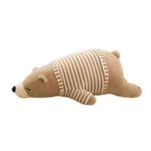 Bothyi - Suave Oso Durmiente Muñeco De Peluche Almohada Dibujos Animados Para Niños Cumpleaños Navidad Marrón 50Cm