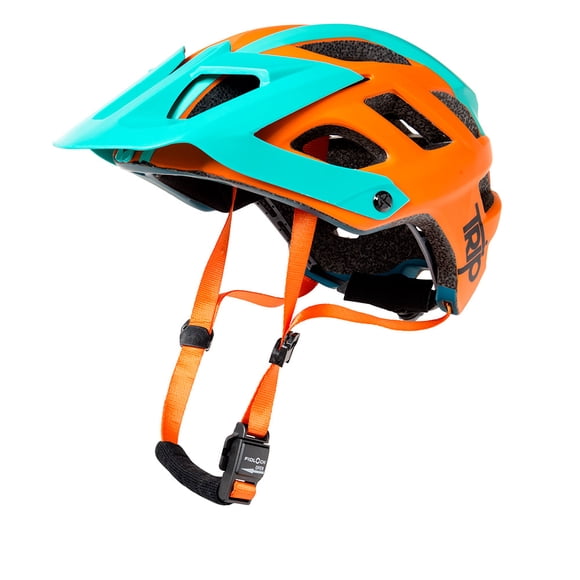 Casco de Ciclismo MTB Trip Enduro Orange Talla S/M Cierre Fidlock CE EN1078
