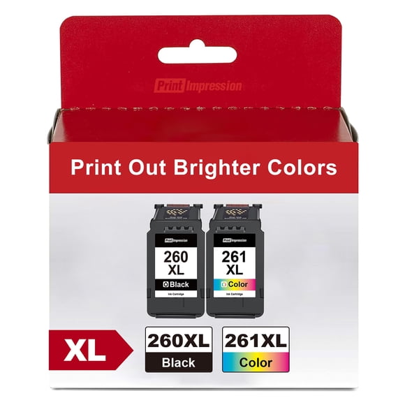 Cartuchos de tinta PrintImpression 260XL y 261XL para impresora Canon