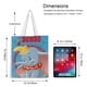 thumbnail image 5 of Dumbo Bolso de tela con estampado de lienzo para mujer, bolsa de compras reutilizable y estética, con cremallera interior, regalo para mujer, 35 × 40 cm., 5 of 6