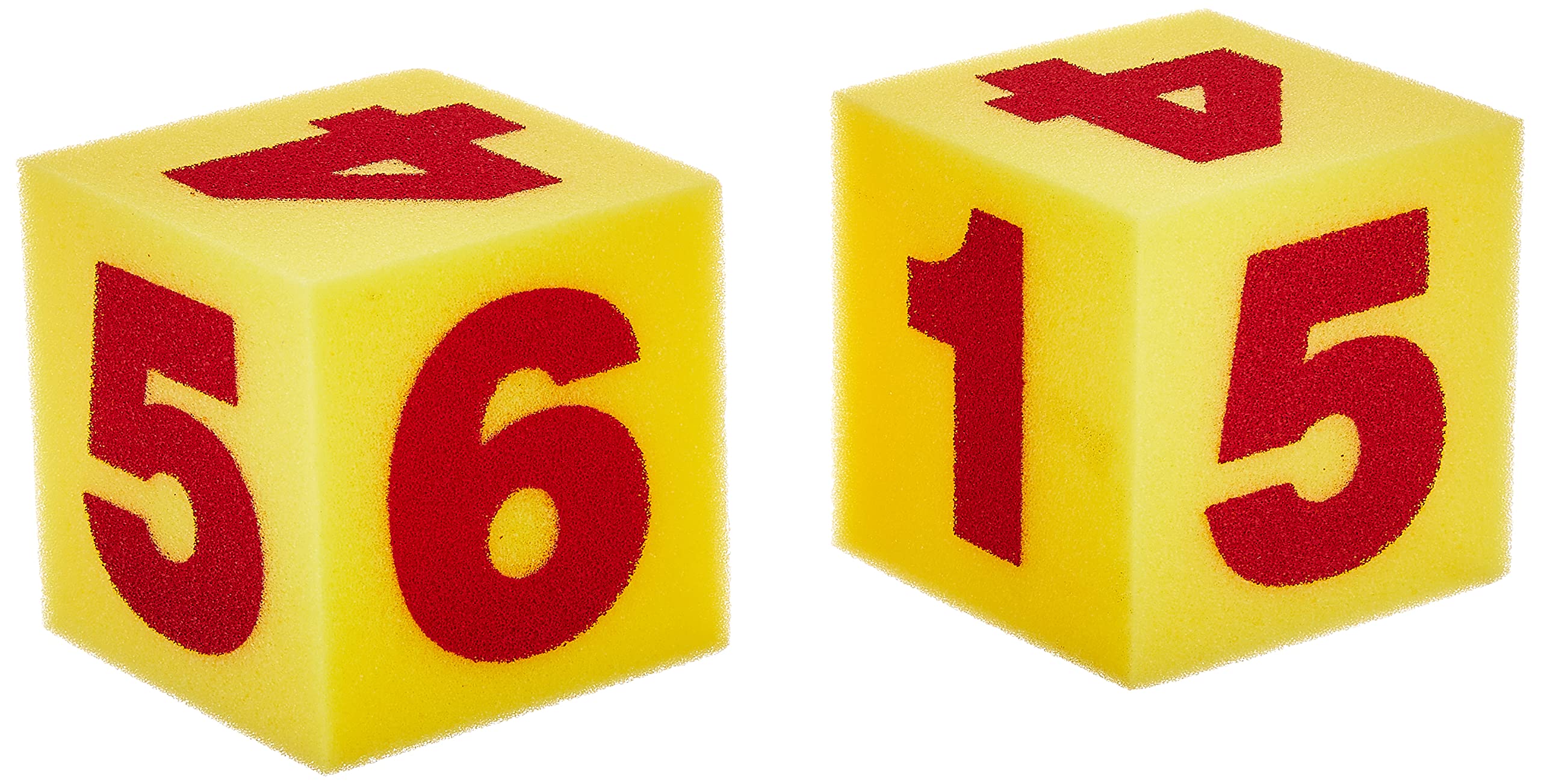 Juego De 2 Números Gigantes Suaves De Foam Cubes Learning Resources