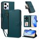 thumbnail image 2 of Funda con Billetera para [Xiaomi Redmi Note 12 Pro 5G] con Bolsillo Zipper y Tarjetero Verde pavo real, 2 of 6