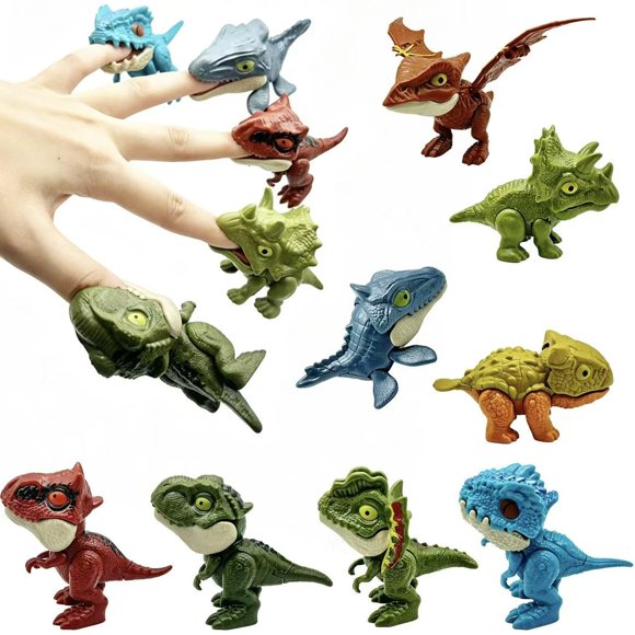 Winbar Puppet Set de 8 Mini Dinosaurios para los Dedos