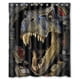 thumbnail image 1 of Cortina de ducha de Jurassic Park, juego de cortina de baño con ganchos, tamaño 60 x 72 pulgadas, 1 of 3