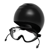 Ioensy - Gafas De Natación Y Gorro, Portátiles, Para Buceo, Natación, Piscina, Color Negro