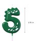 thumbnail image 2 of Vela Qj-solar Dinosaurio Verde para 5.º Cumpleaños, 2 of 7