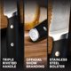 thumbnail image 5 of Cuchillo para pan MasterChef, 33 cm, acero con alto contenido de carbono, afilado, 5 of 6