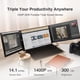 thumbnail image 4 of Monitor Trio 3 Pro para Laptop 14.1" 1400p QHD Triple Pantalla, 4 of 9