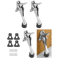 Qwork - Tapones De Puerta Door Stops Work, Resistentes, Con Cierre Abatible, Paquete De 4