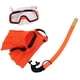 thumbnail image 4 of Niño Niños Snorkel Set Gafas Snorkel Aletas Engranaje Natación Naranja, 4 of 5