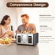 thumbnail image 5 of Toaster Mecity - Control de pantalla táctil de 4 cortes (1650 W), color negro mate, 5 of 8