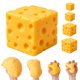 thumbnail image 1 of Juguete Antiestrés WUYLKZT Bloque de Queso 10 cm, 1 of 7