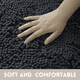 thumbnail image 3 of Alfombra De Baño Alfombras Chenilla Peluda Gris oscuro, 3 of 3