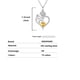thumbnail image 3 of Collar HESHPAWS 925 Sterling Silver Birthstone Rose Flower Heart Pendant 18+2" Ajustable, 3 of 7