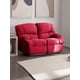 thumbnail image 2 of Bergere Perugia Reclinable 2 Cuerpos Tela Velvet Burdeo, 2 of 7
