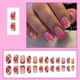 thumbnail image 2 of Press on Nails SOOZEE, punta francesa, corta, cuadrada, rosa nude, 2 of 7