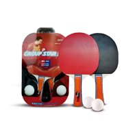 Genérico - Set 2 Paletas Ping Pong 2 Pelotas Groupstar Mango Largo