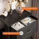 thumbnail image 4 of Tocador Dresser AODK para dormitorio, mesita de noche, tamaño pequeño, color negro, 4 of 9