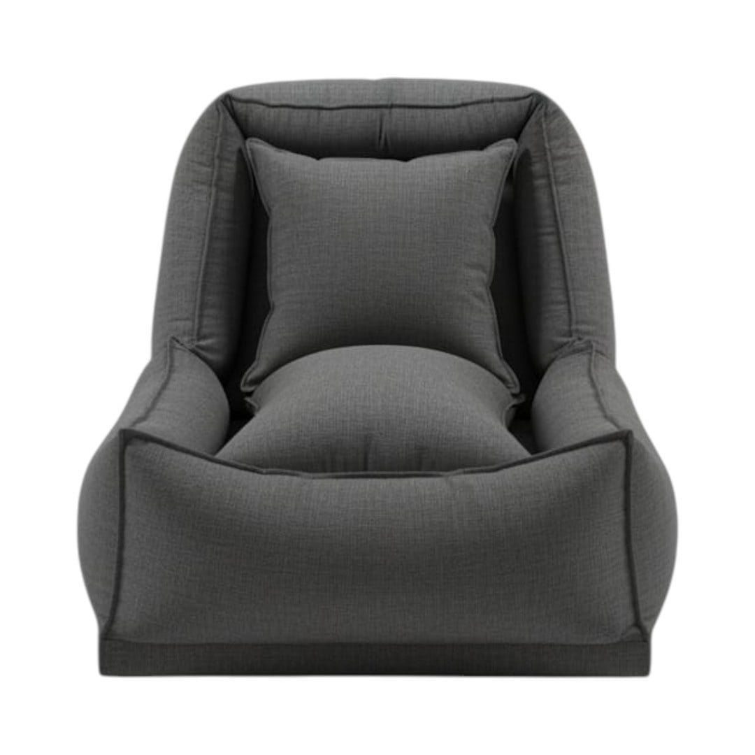 Diseños Valestrini - Sofa Cama Bed Lino Gris Oscuro