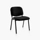 thumbnail image 2 of Silla visita ISO acolchada negro, 2 of 5