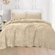 thumbnail image 2 of Juego de sábanas Elegant Comfort Velvet Frannel Twin XL Cream, 2 of 9