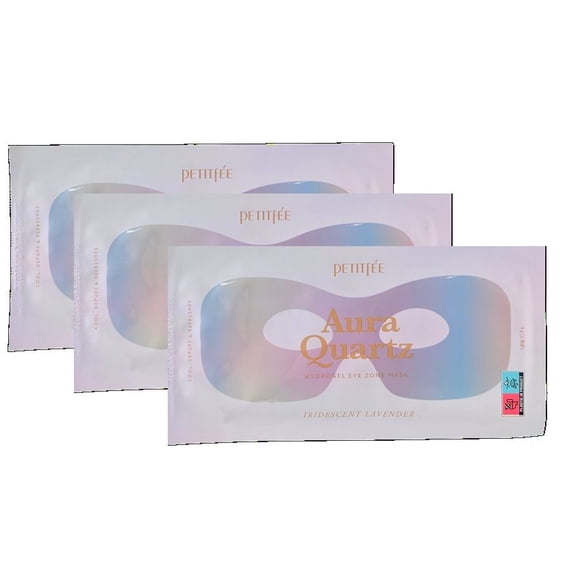 Mascarilla Hydrogel Eye Zone Petitfee Aura Quartz (paquete de 3)