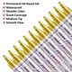 thumbnail image 2 of Marcadores de pintura dorados Lesun, 12 unidades, impermeables, a base de aceite, 2 of 7