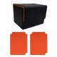 thumbnail image 4 of Caja Para Baraja De Cartas Coleccionables, Protector Resistente Para Cartas De Juego Con 2 Divisores En El Interior, Color Naranja, 4 of 5