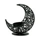 thumbnail image 3 of Candelabro En Forma De Luna, Candelabro De Metal Islámico Para Fiesta, Hogar, Sala De Estar, Negro Sin Estrella, 3 of 3