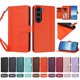 thumbnail image 4 of Funda Cartera Trébol para Samsung Galaxy S23 con Ranuras Tarjetas y Carga Inalámbrica Naranja, 4 of 6