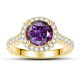 thumbnail image 4 of Anillos de Moissanita para Mujer 1 Uds Corte Redondo Color D VVS1 Anillos de Diamante Moissanita Anillos de Compromiso y Boda para Mujer con Certificado, 4 of 9