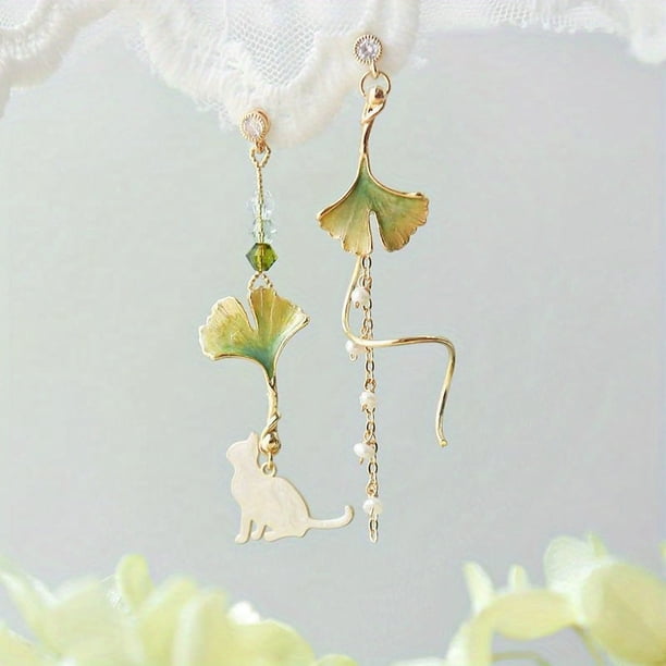 1pc, Forget Me Not And Queen Anne's Lace Pressed Wildflower Earrings, Pressed Flower Teardrop Earrings Dry Flowers, Drop Dangle Earring For Women Girls, Personalized Handmade Earrings, Gift For Woman