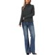 thumbnail image 2 of Blusa de Cuello Alto INSPIRE CHIC para Mujer de Manga Larga Casual Pullover Otoño Invierno Camisetas con Escote Drapeado Talla L Gris, 2 of 6