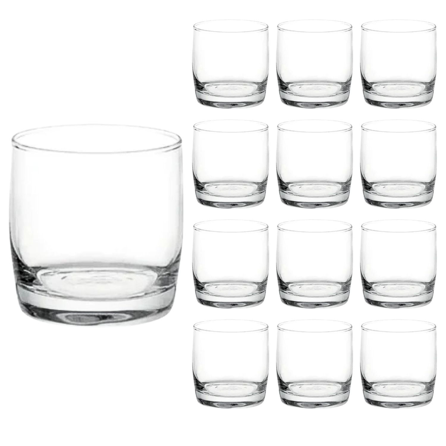 Set 12 Vasos Monterrey Transparente Cortos Cristar 296 Ml