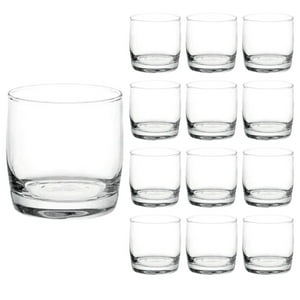 Set 12 Vasos Monterrey Transparente Cortos Cristar 296 Ml