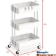 thumbnail image 2 of Carro Rodante Utilitario Simple Houseware de 3 Niveles en Metal Blanco 79x43x32 cm, 2 of 6