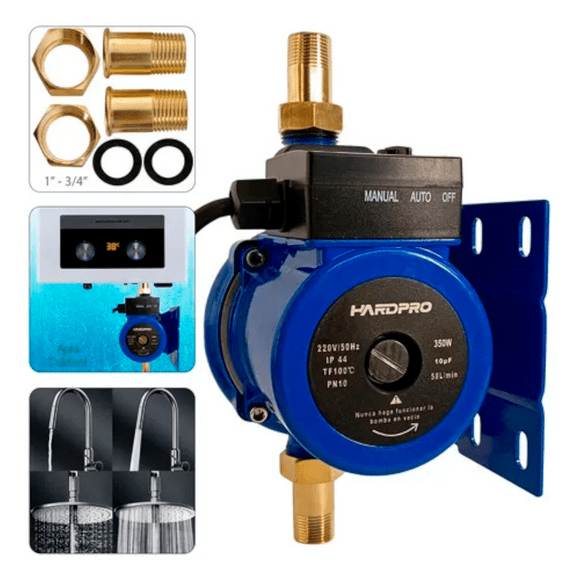 Bomba Presurizadora Agua Hardpro 58 L/min 350 W