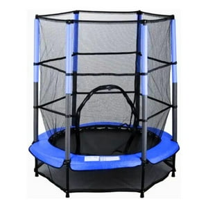 Yep - Cama Elástica Saltarina Trampolin Para Niños 1.4M Con Malla Azul