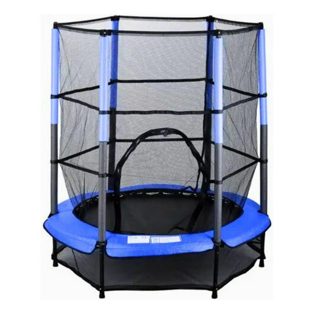 Cama Elástica Saltarina Trampolin Para Niños 1.4m Con Malla azul