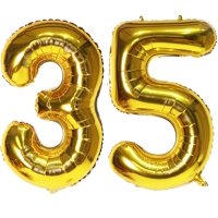 Número De Globo Ebaijquo 35 Dorado De 35 Pulgadas Para Decoración De Fiestas
