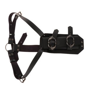 Bothyi - Correa De Hombro Ajustable Con Forma De Rana Y Espada Trasera Para Disfraces De Halloween En El Escenario, Color Negro