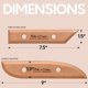 thumbnail image 5 of Costillas para cerámica Byllstore - Pack de 2 de madera de haya, 5 of 6