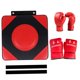 thumbnail image 3 of Boxeo Pared Objetivo Cuadrado Sparring Pad Boxeo Pad Para Deportes Entrenamiento Fitness 2 Par Guantes L Rojo, 3 of 4