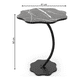 thumbnail image 3 of Mesa Lateral Forma De Flor, Madera Y Metal #5, 3 of 3